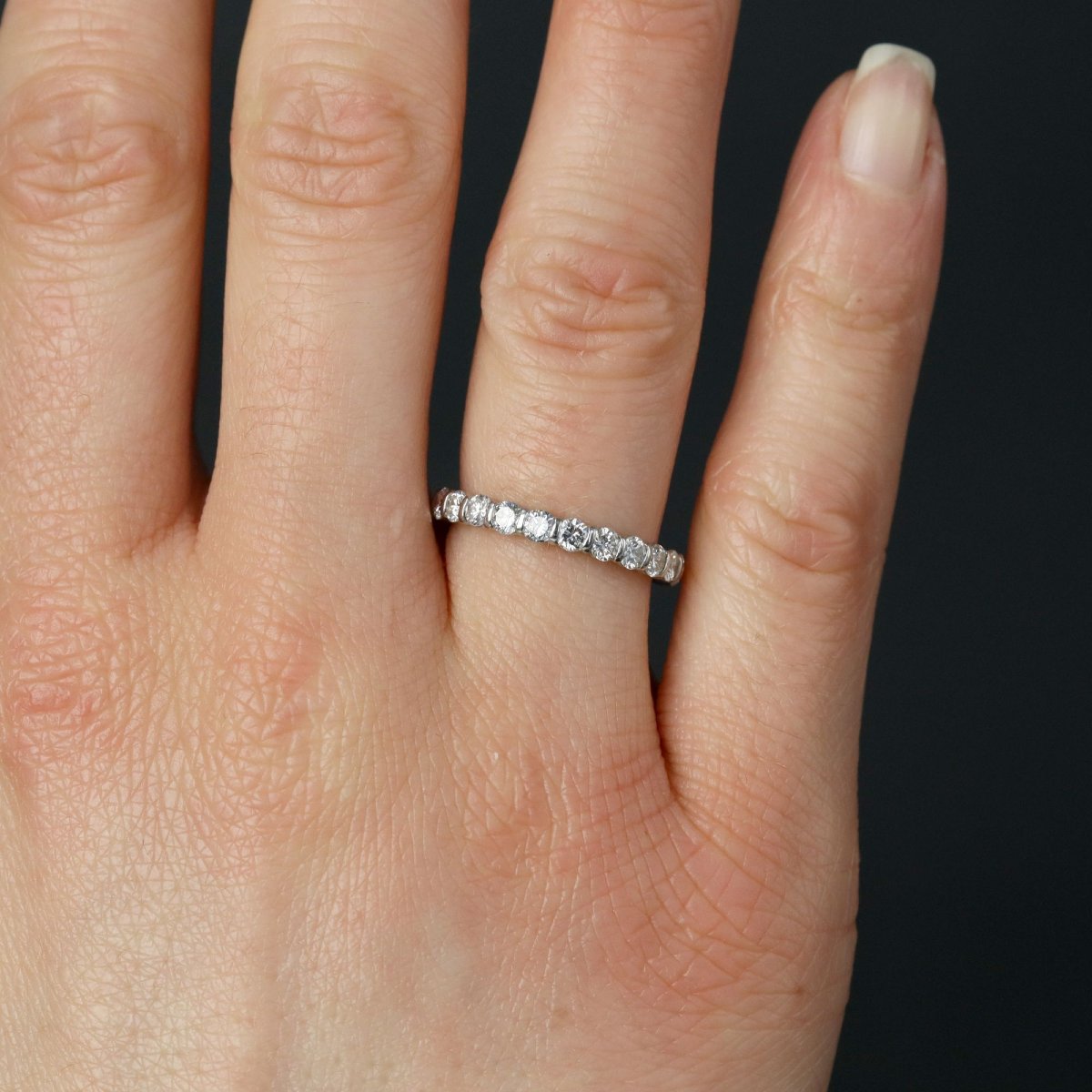 Alliance diamants or blanc tour complet-photo-2