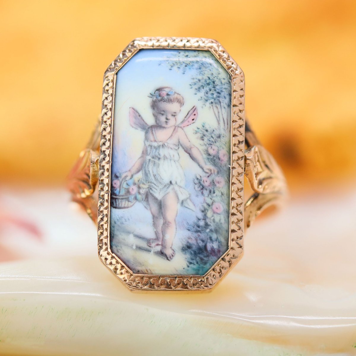 Antique Miniature Ring And Rose Gold-photo-3