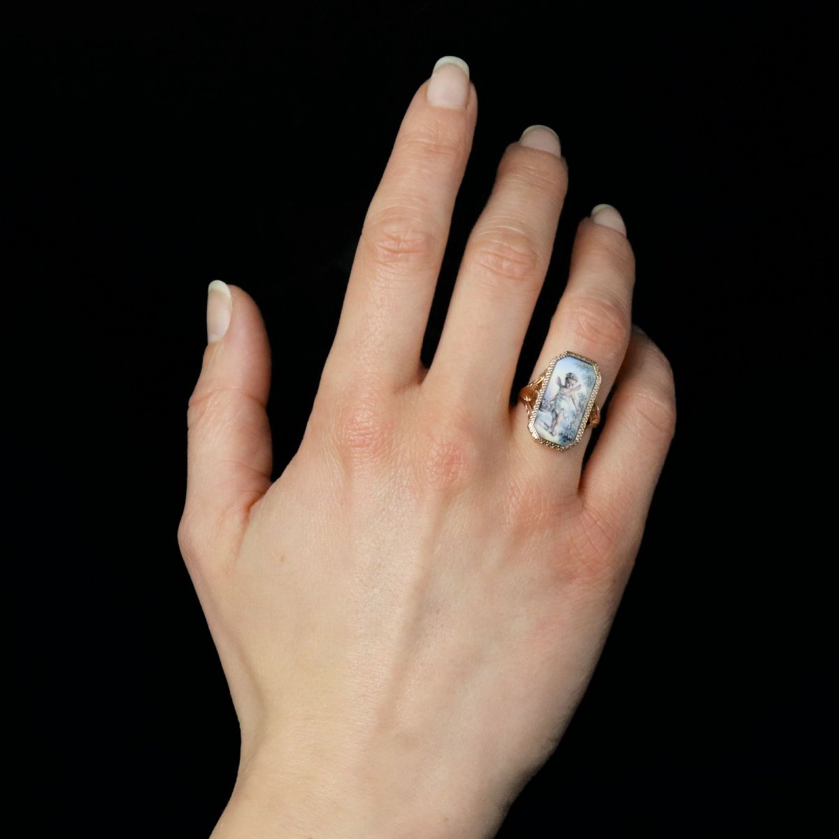 Antique Miniature Ring And Rose Gold-photo-4