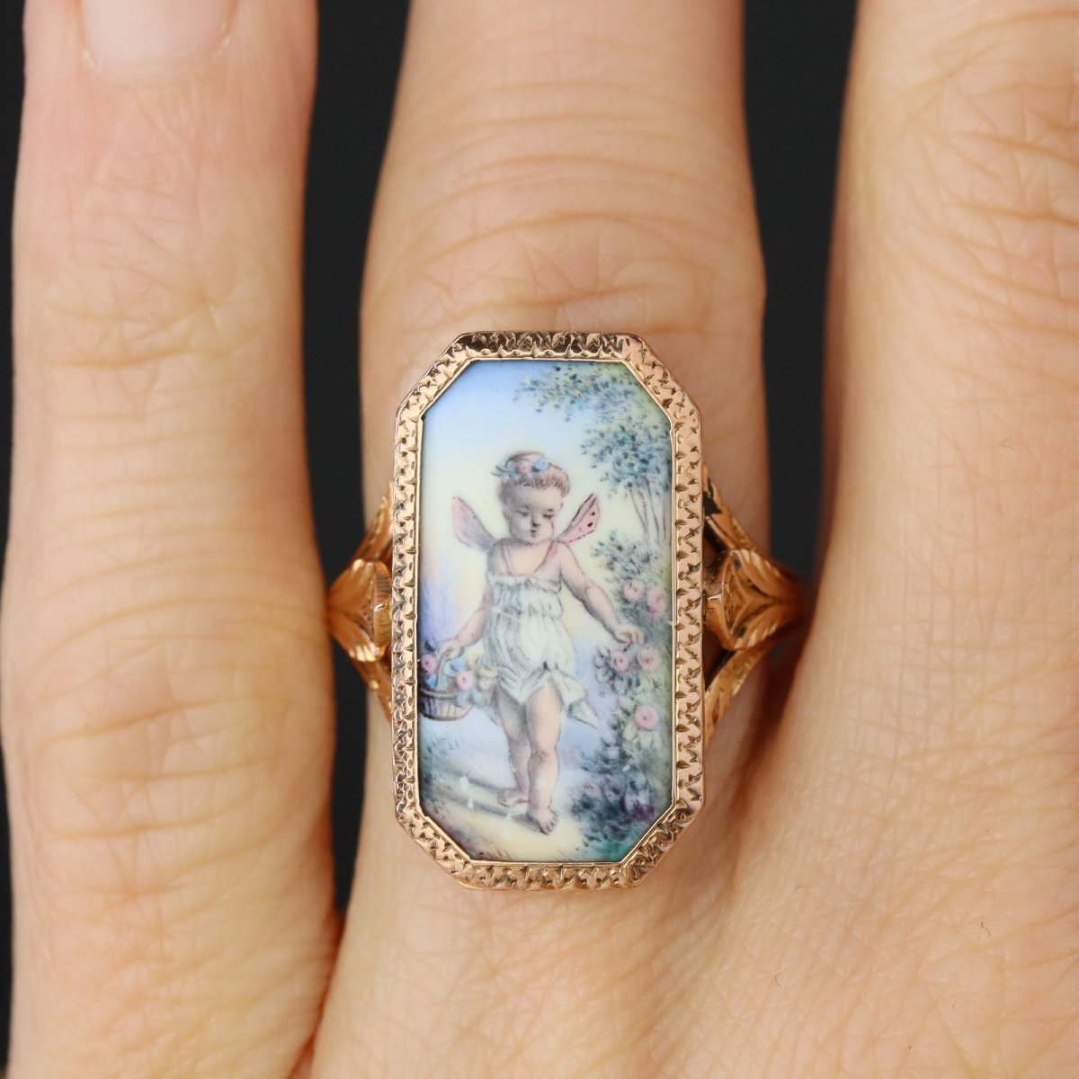Antique Miniature Ring And Rose Gold-photo-2