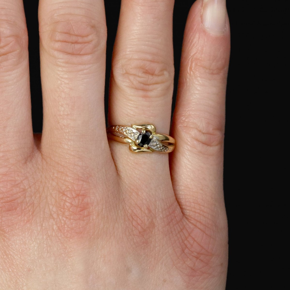 Bague occasion saphir-photo-2