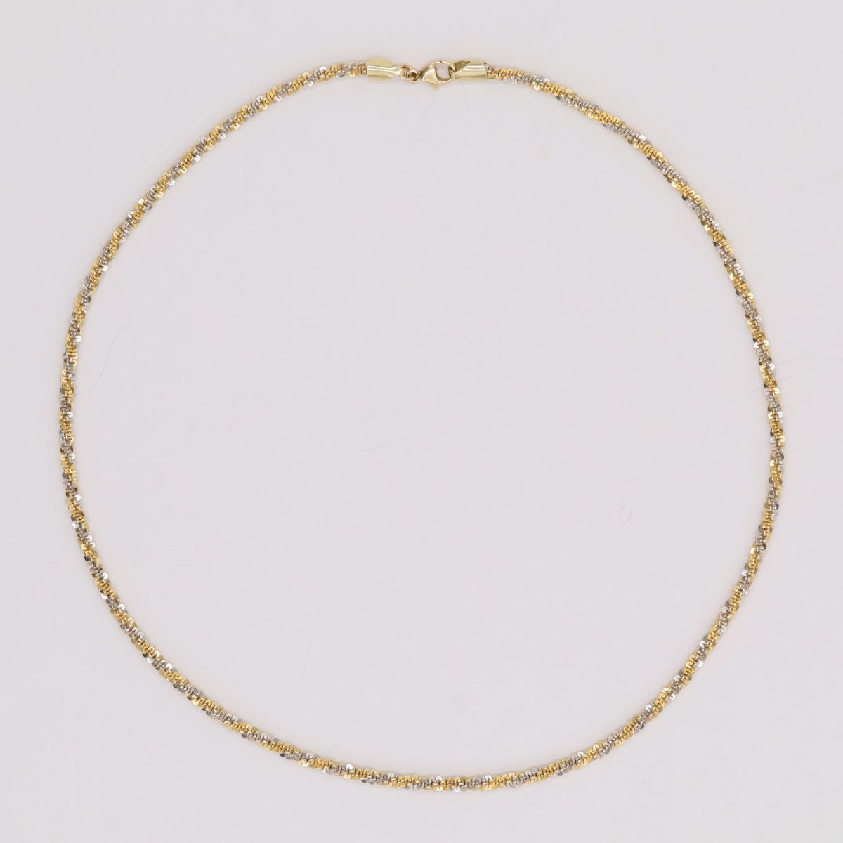 Two-tone Gold Twisted Chain-photo-3