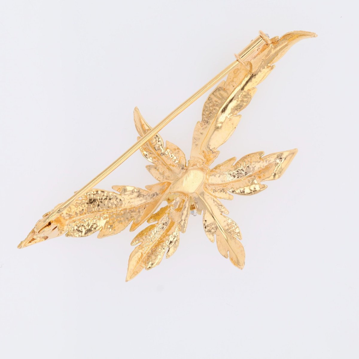Broche vintage en or amati et diamants-photo-5