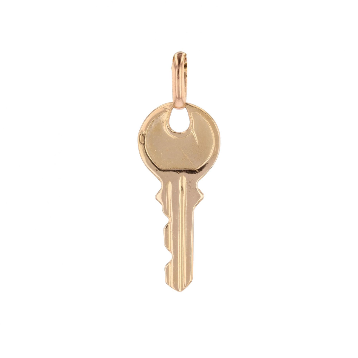 Gold Key Charm Pendant