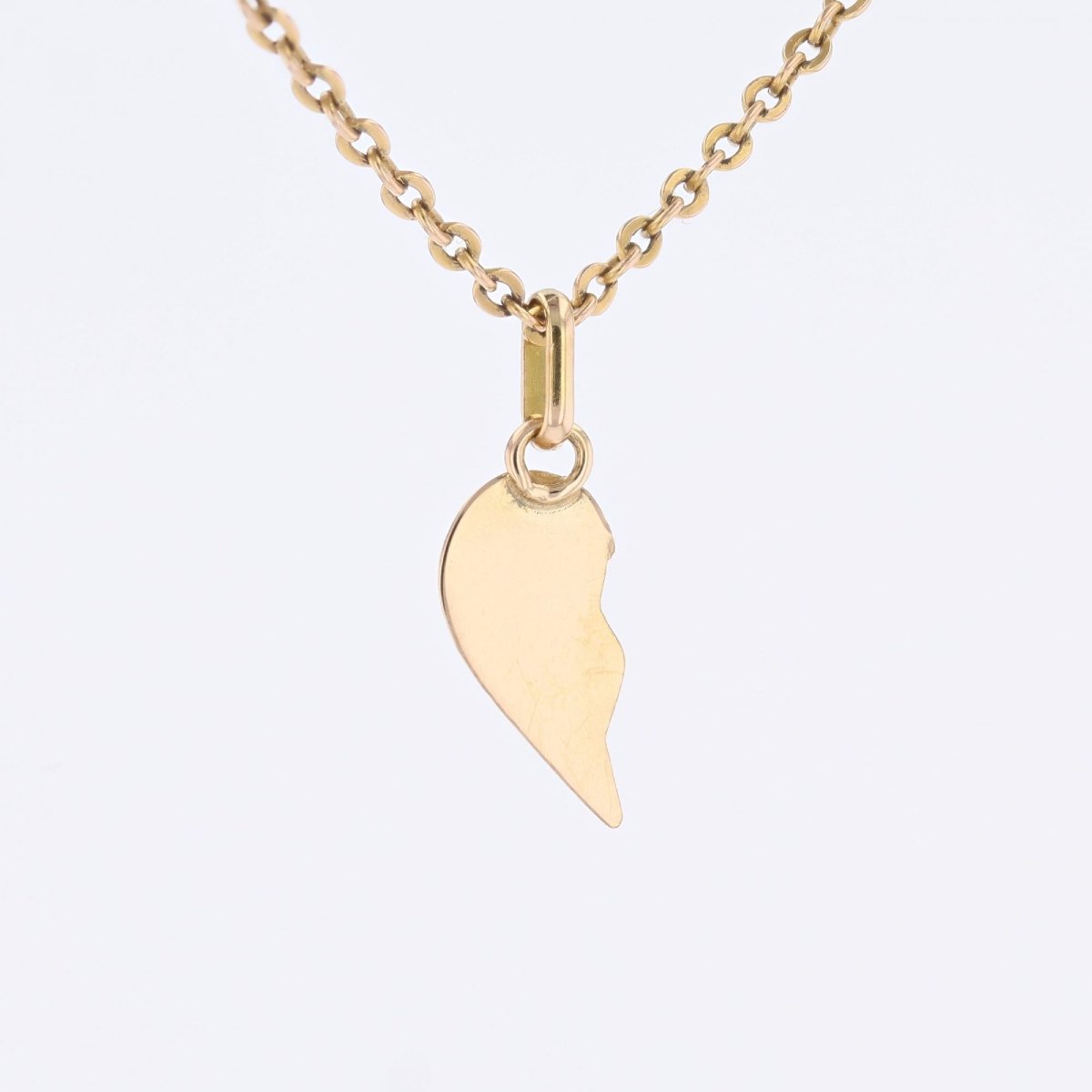 Pendant Charm Half Heart Gold-photo-4