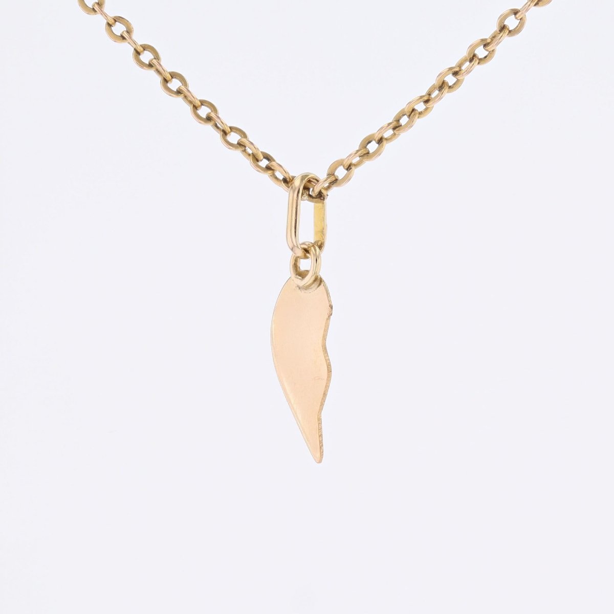 Pendant Charm Half Heart Gold-photo-1