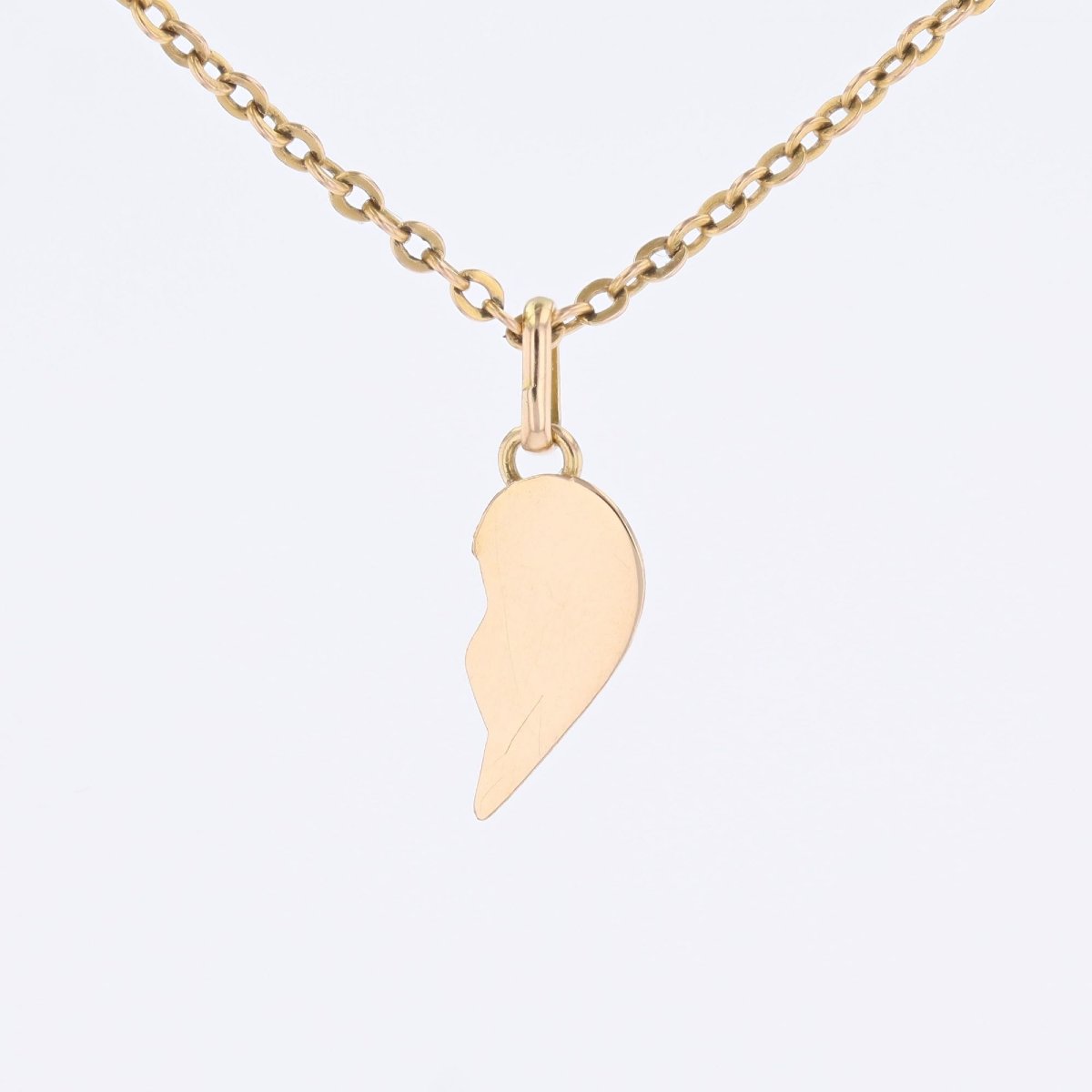 Pendant Charm Half Heart Gold-photo-4