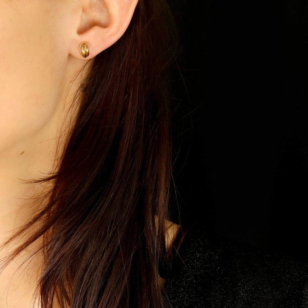 Second-hand Yellow Gold Earrings-photo-2
