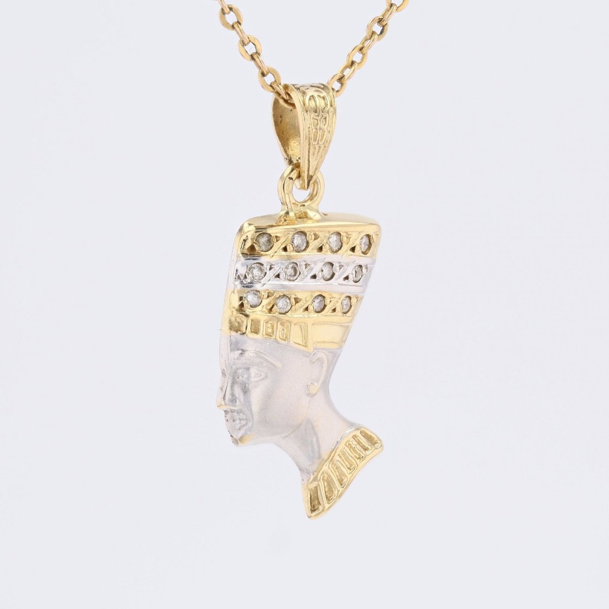 Egyptian Pendant 2 Gold Diamonds-photo-1