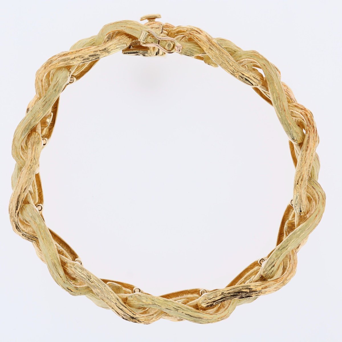 Vintage 2 Gold Braid Bracelet-photo-4