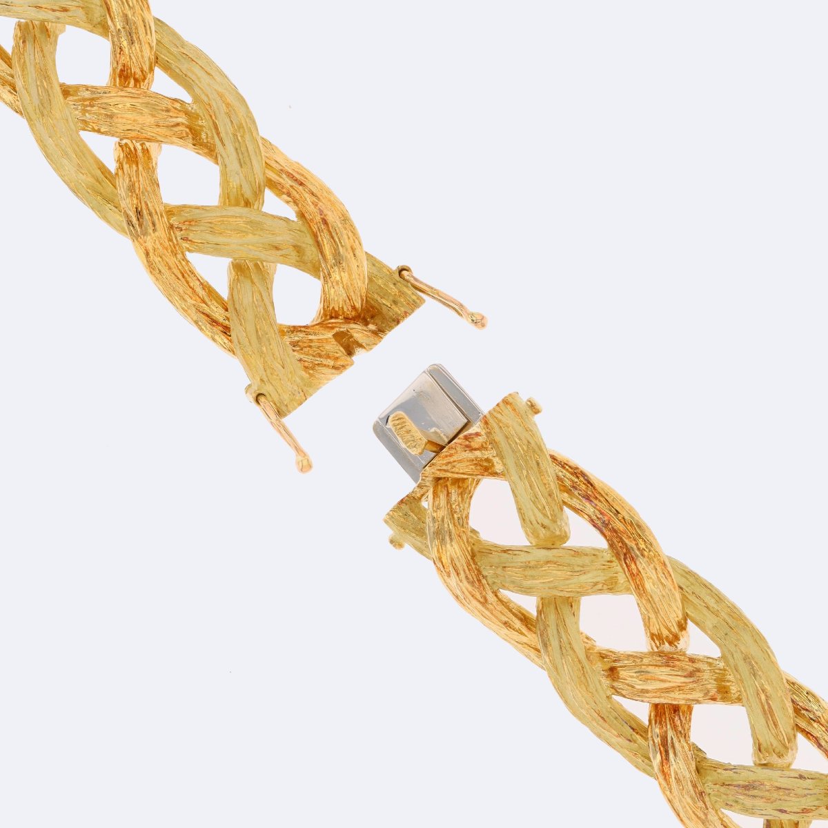 Vintage 2 Gold Braid Bracelet-photo-5