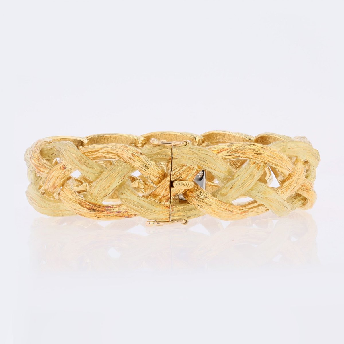 Vintage 2 Gold Braid Bracelet-photo-6