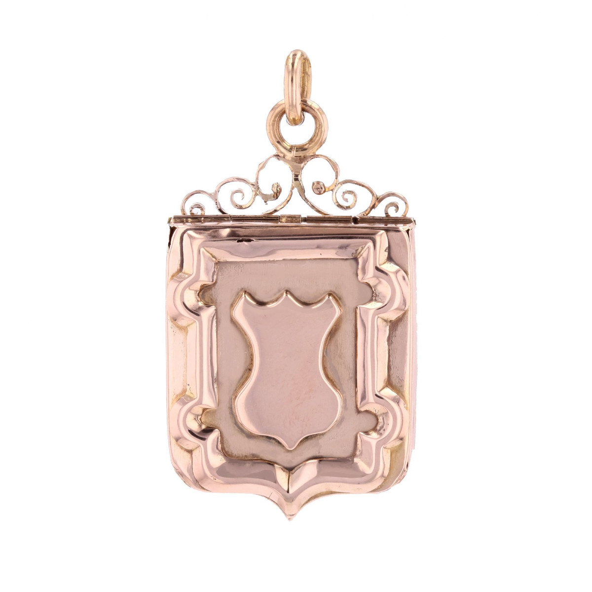 Antique Medallion With Rose Gold Escutcheon