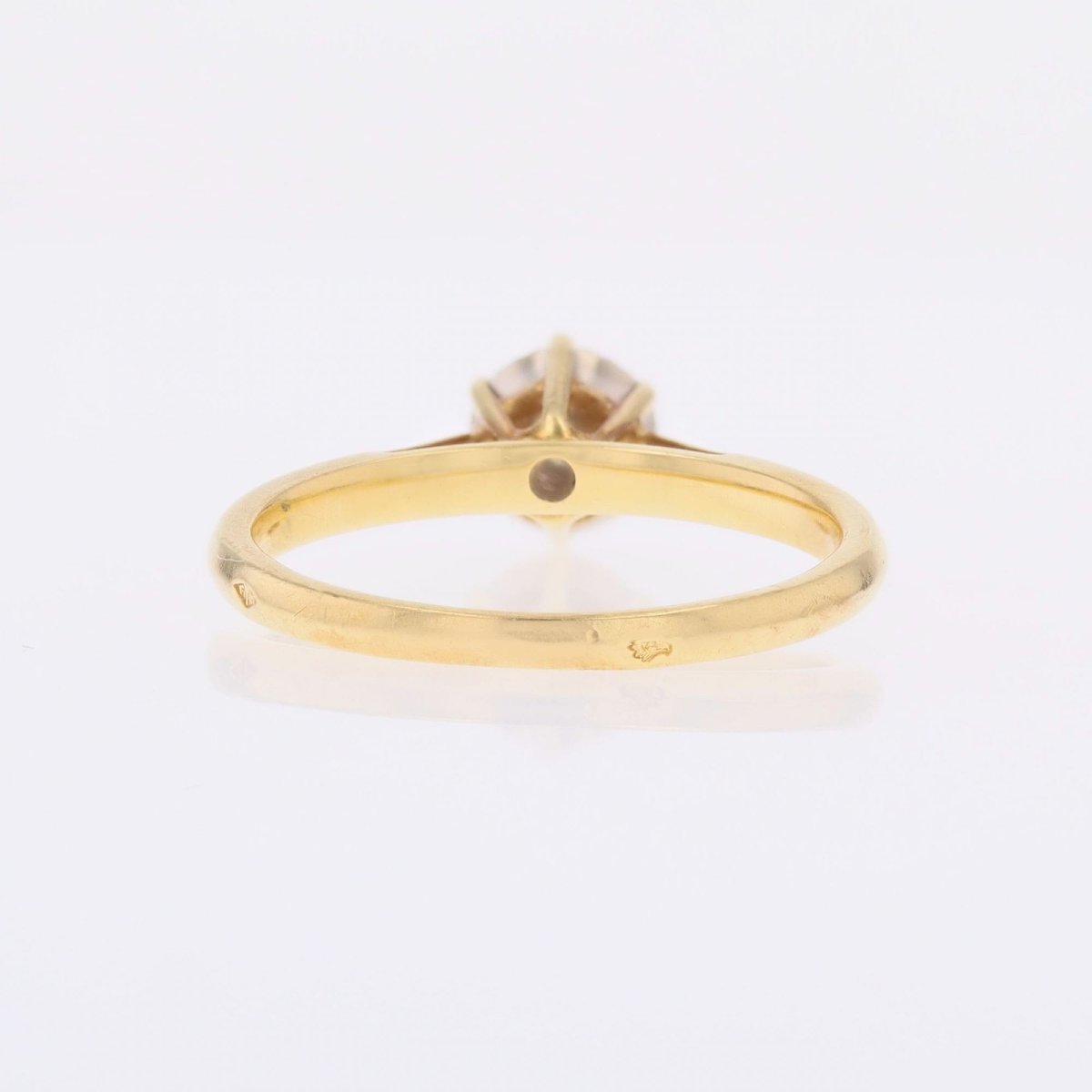 Bague or jaune fleur diamants-photo-5