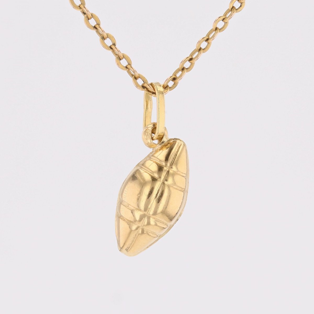 Yellow Gold Pendant American Soccer-photo-1