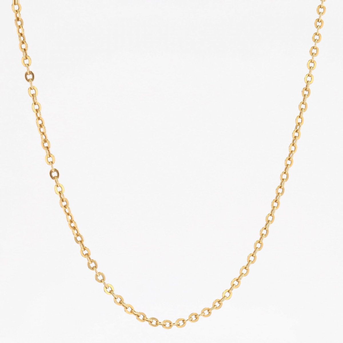 Round Forçat Chain In Yellow Gold-photo-4