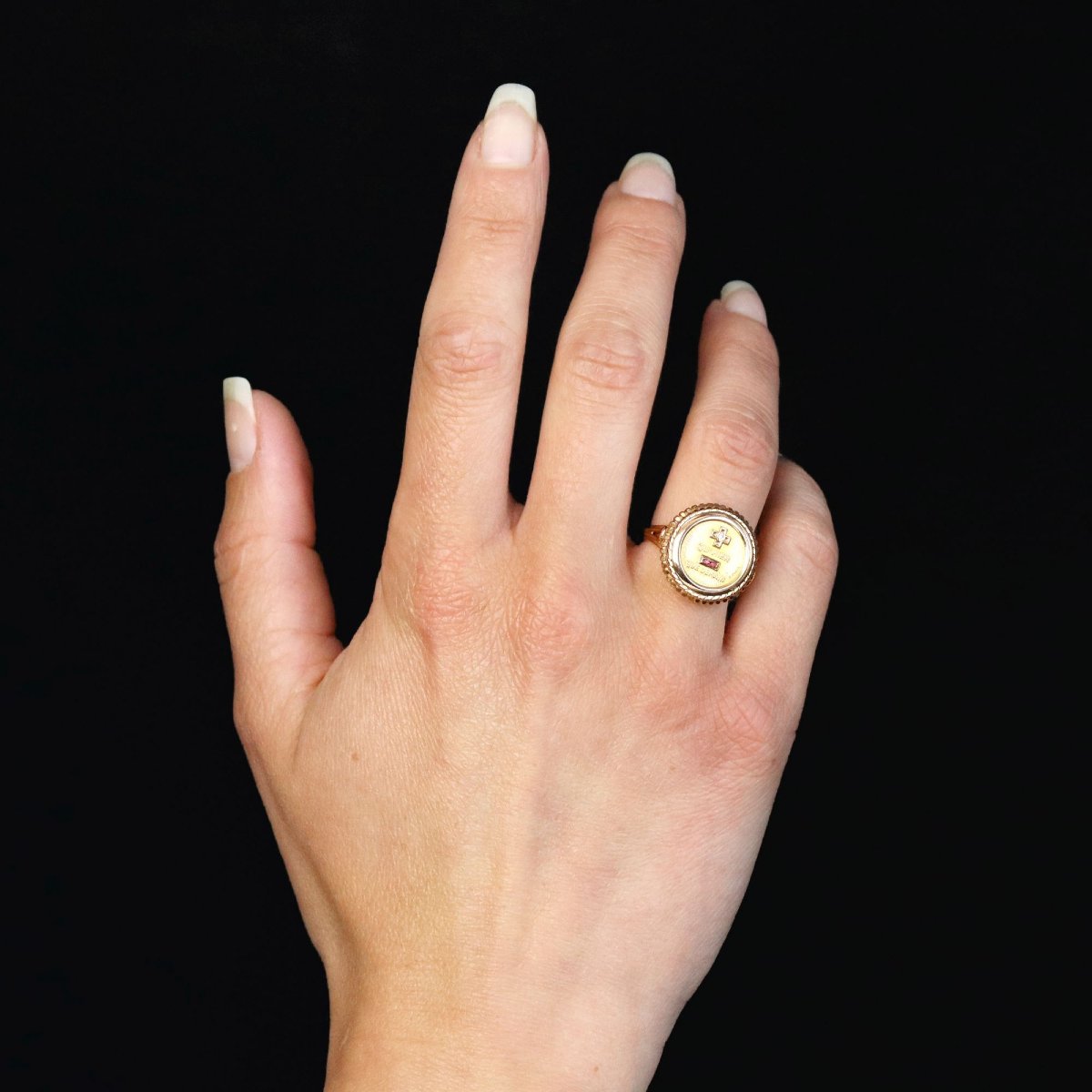 Bague Augis Or + qu'Hier - que Demain-photo-4