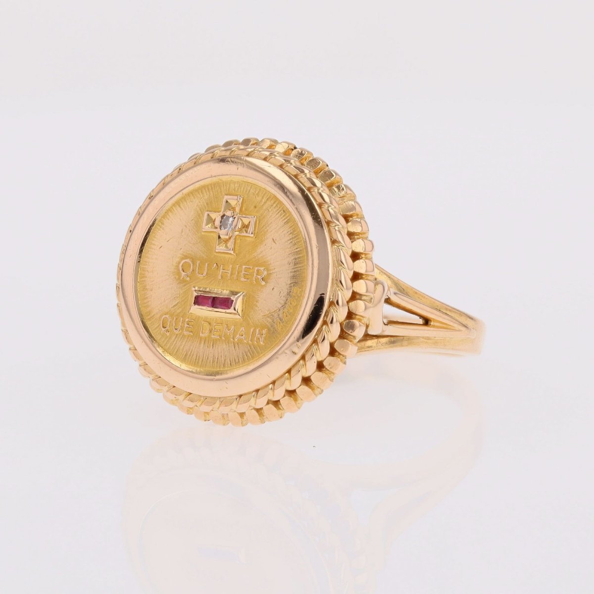 Bague Augis Or + qu'Hier - que Demain-photo-4