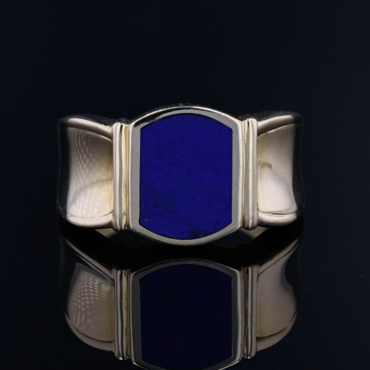 Lapis Lazuli And Gold Signet Ring-photo-3