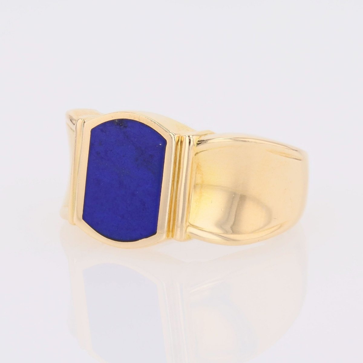 Lapis Lazuli And Gold Signet Ring-photo-4