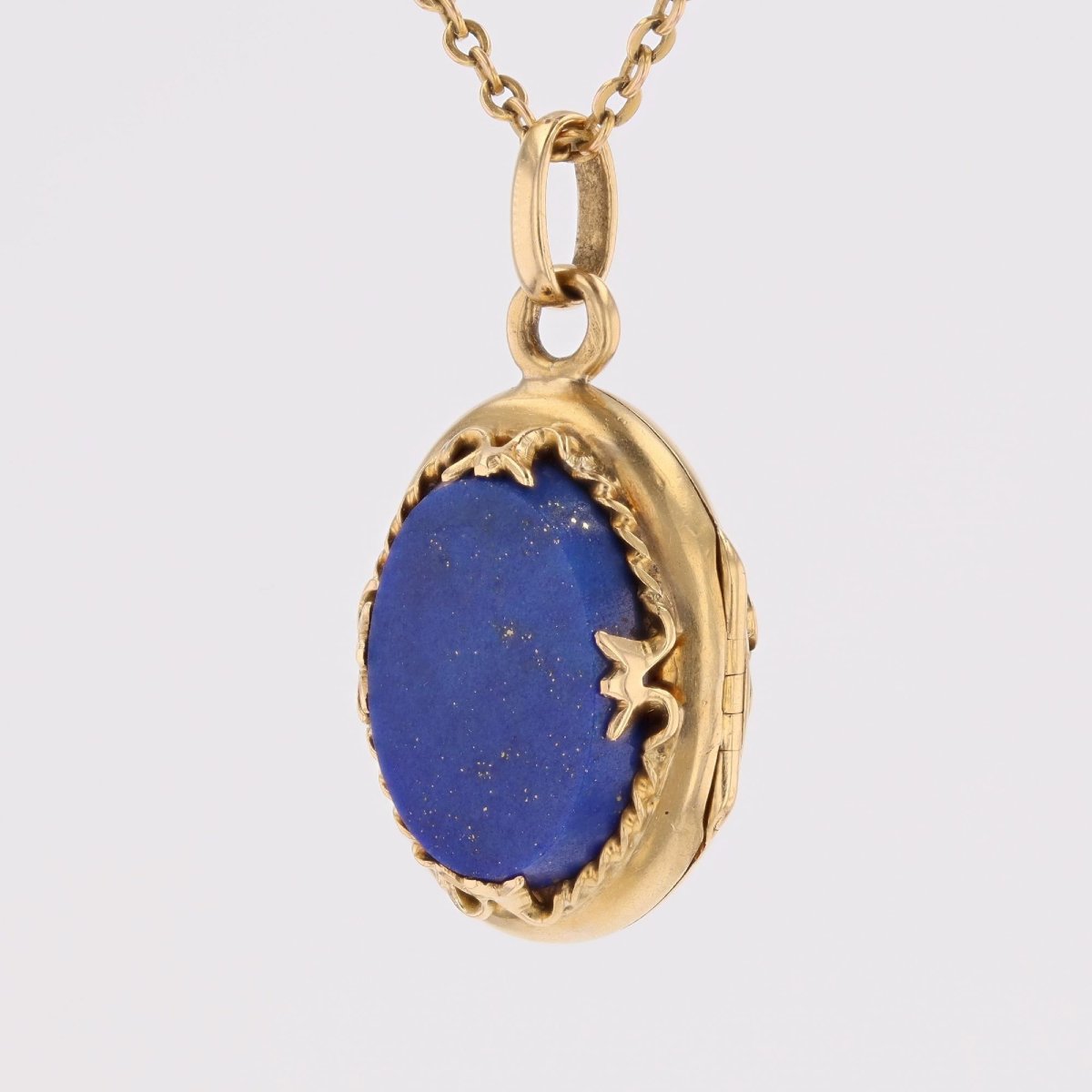 Antique Lapis Lazuli Medallion-photo-2