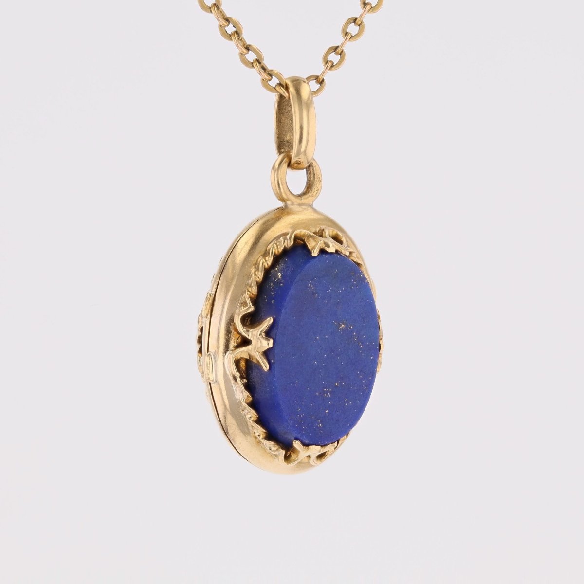 Antique Lapis Lazuli Medallion-photo-3