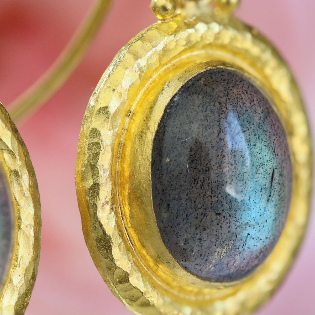 Gurhan Gold And Labradorite Earrings-photo-2