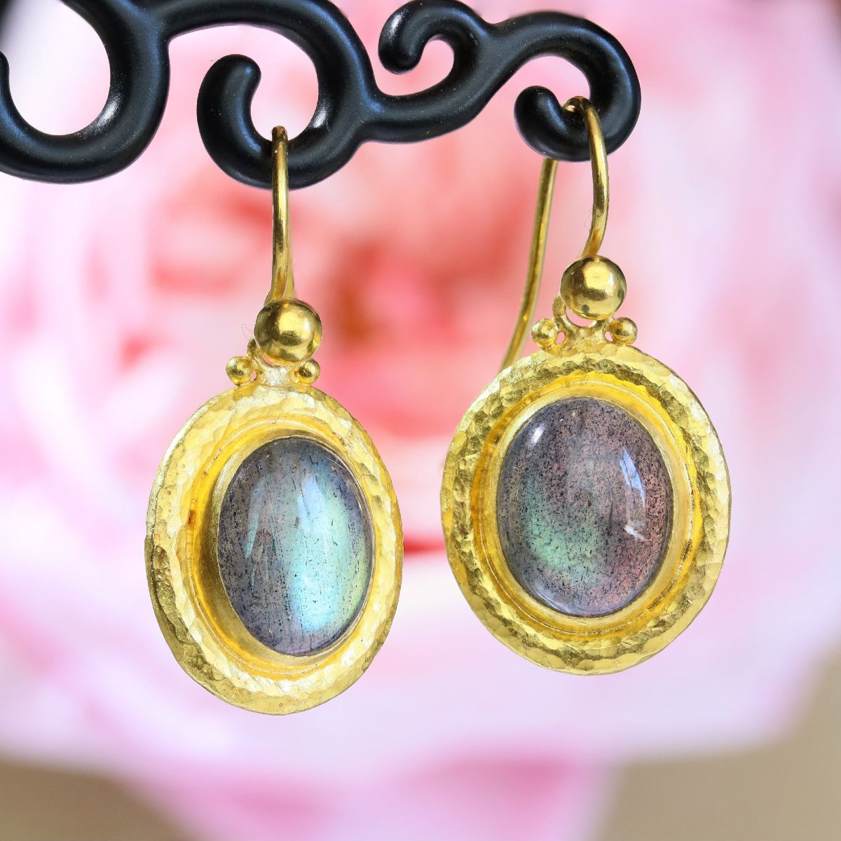 Gurhan Gold And Labradorite Earrings-photo-4
