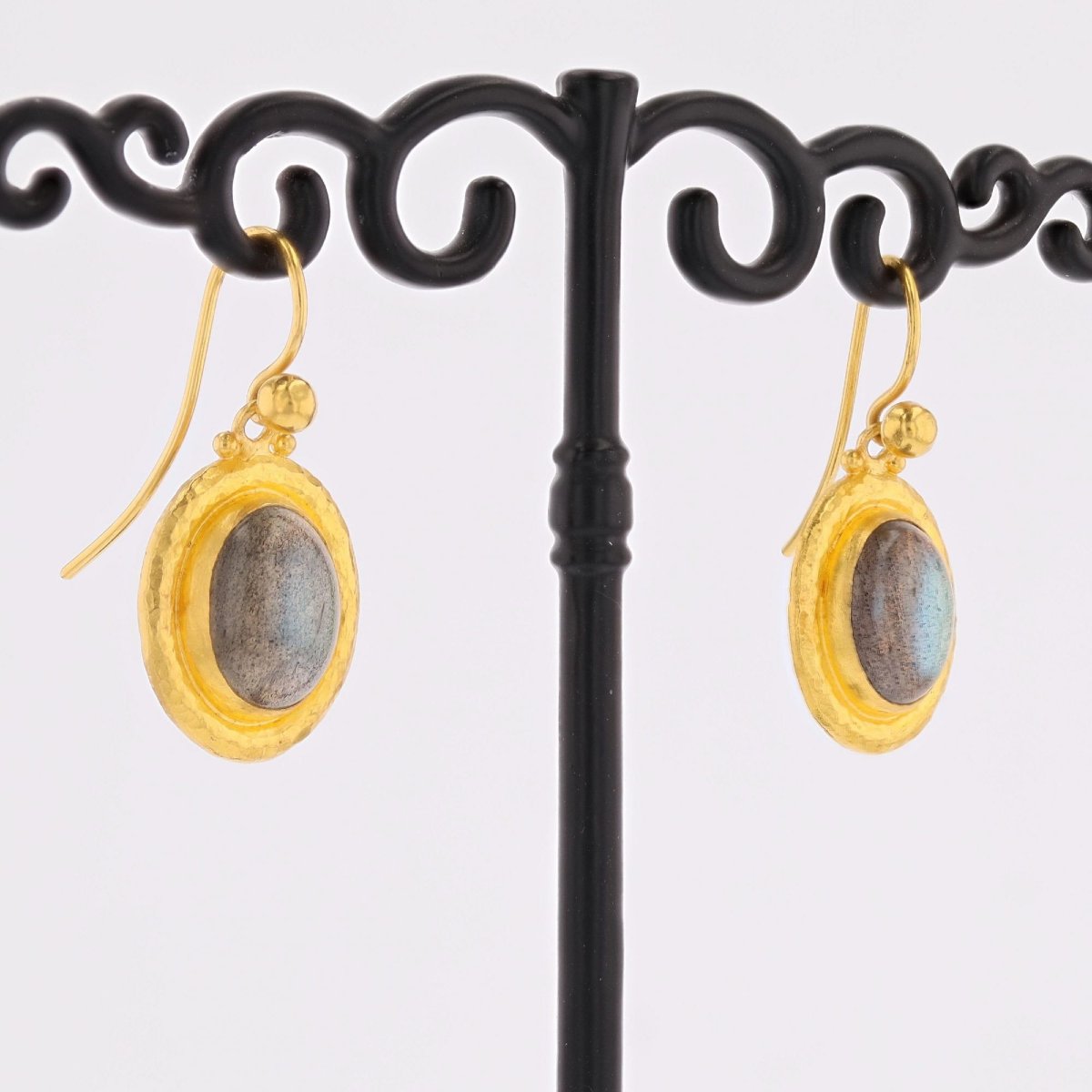Gurhan Gold And Labradorite Earrings-photo-2