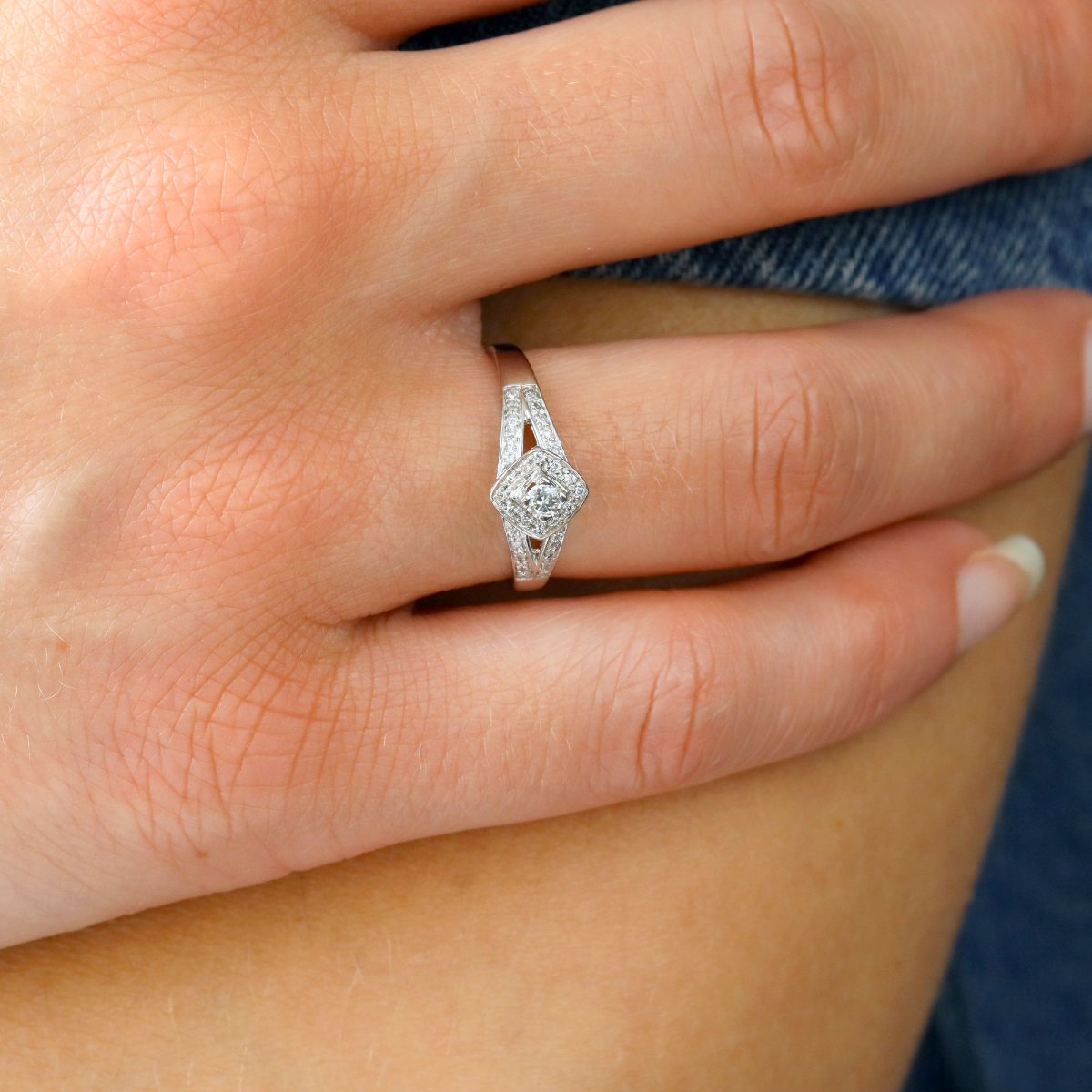 Mauboussin Diamond White Gold Ring Love My Love-photo-2