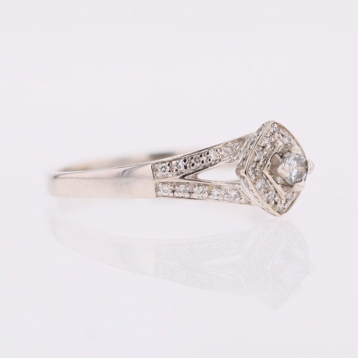 Mauboussin Diamond White Gold Ring Love My Love-photo-2