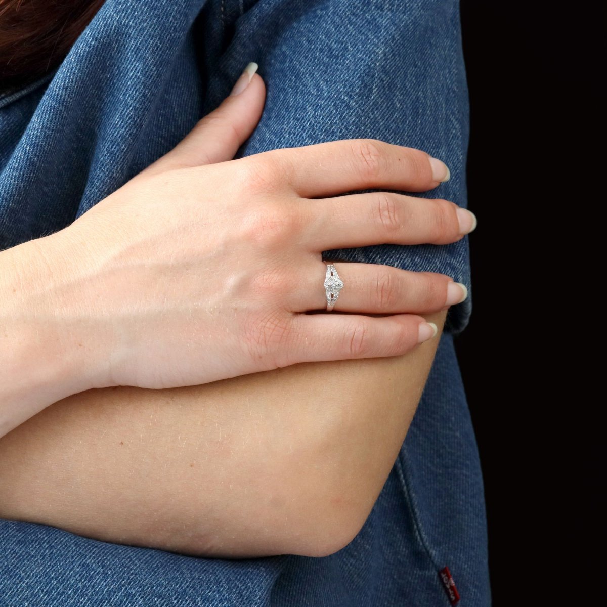 Mauboussin Diamond White Gold Ring Love My Love-photo-3