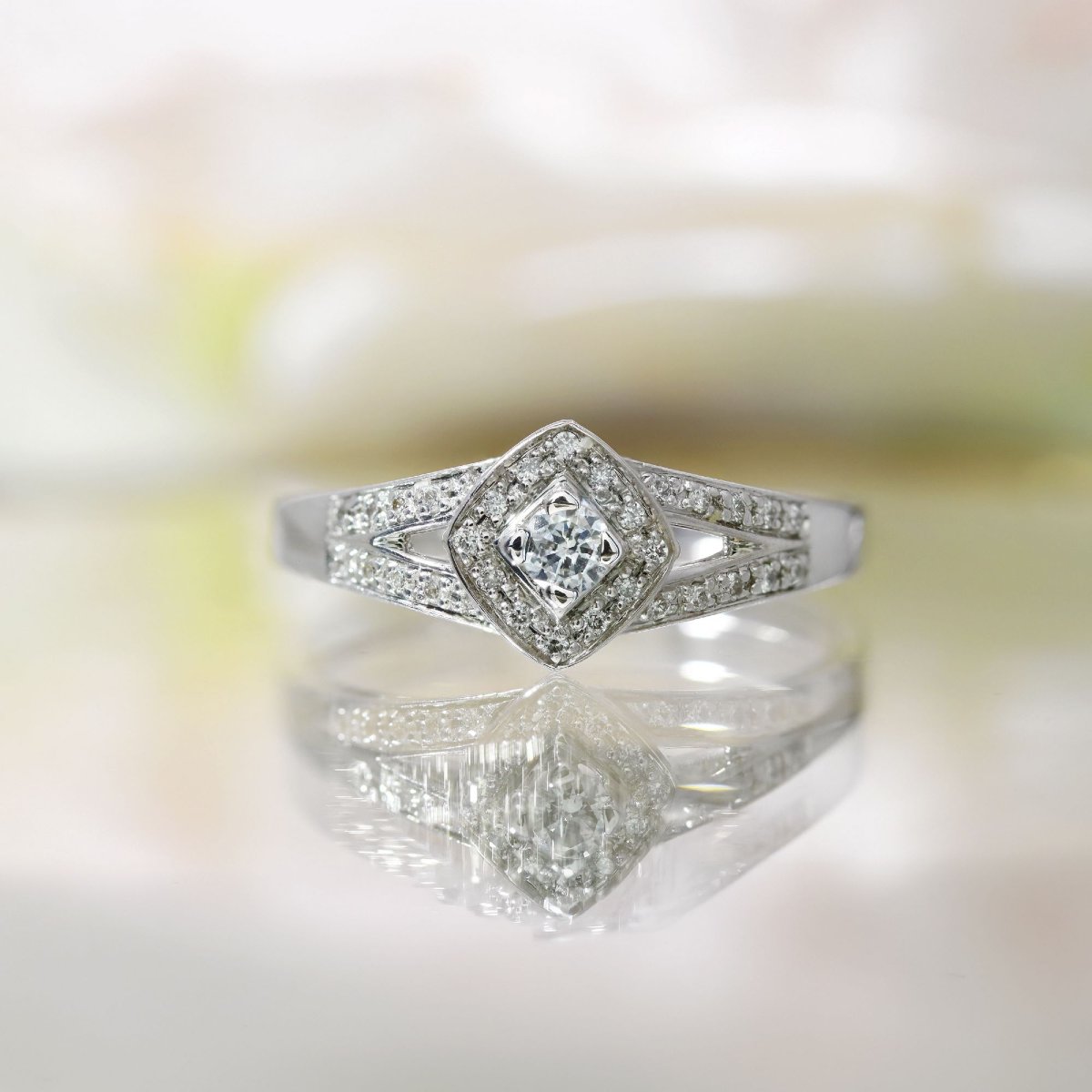 Mauboussin Diamond White Gold Ring Love My Love-photo-4