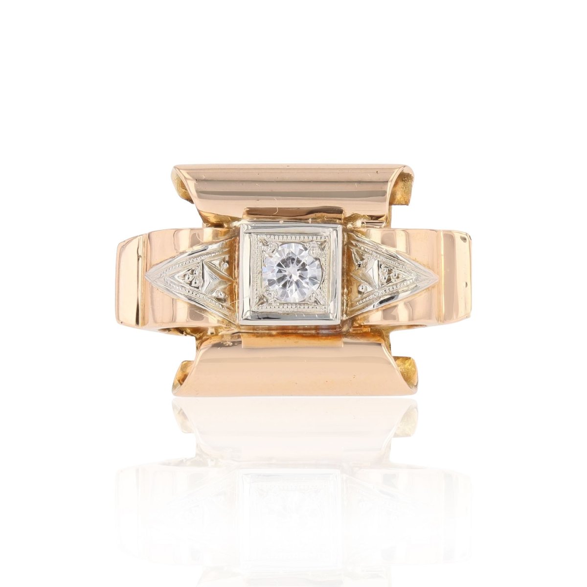 Antique Diamond Tank Ring