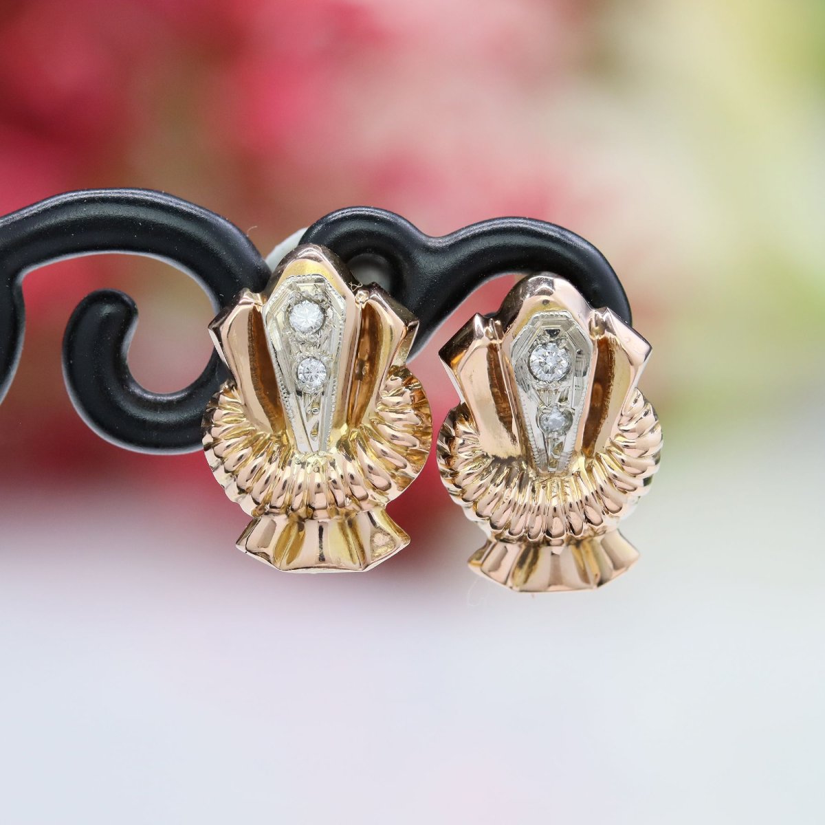 Vintage Diamond Earrings-photo-3