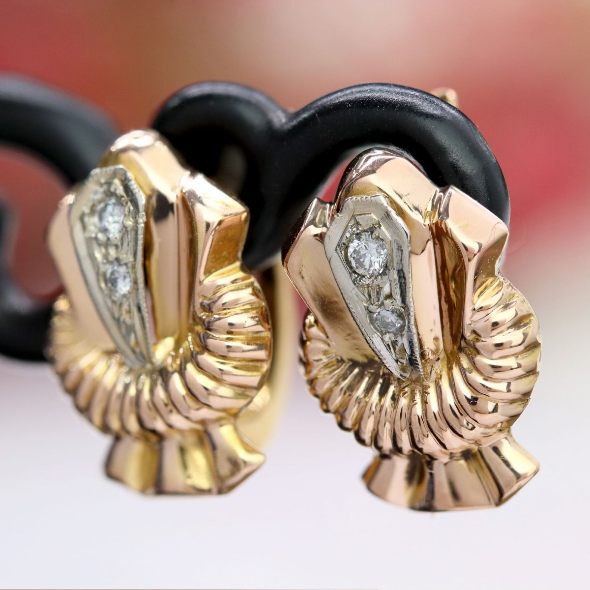 Vintage Diamond Earrings-photo-3