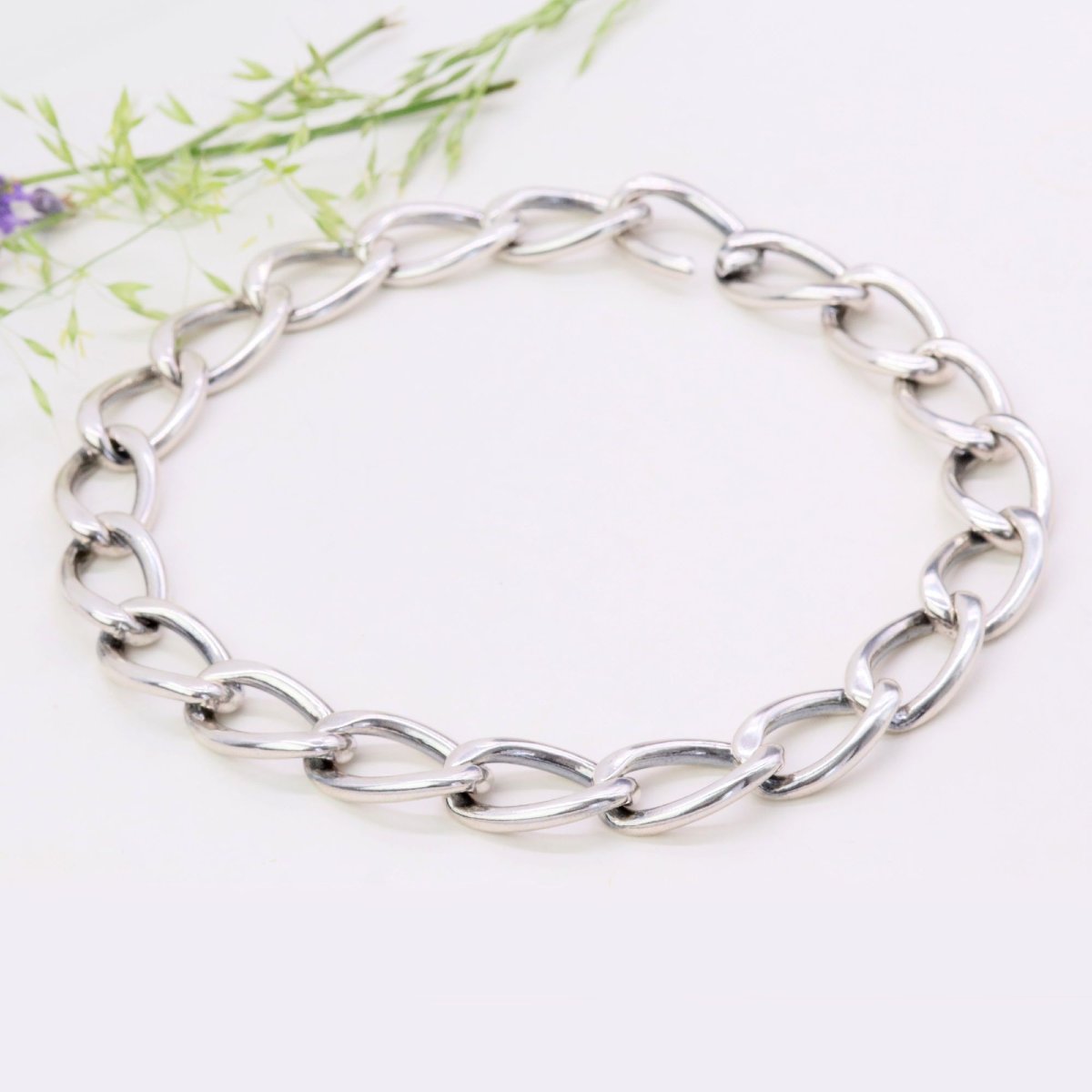 Collier gourmette argent-photo-4