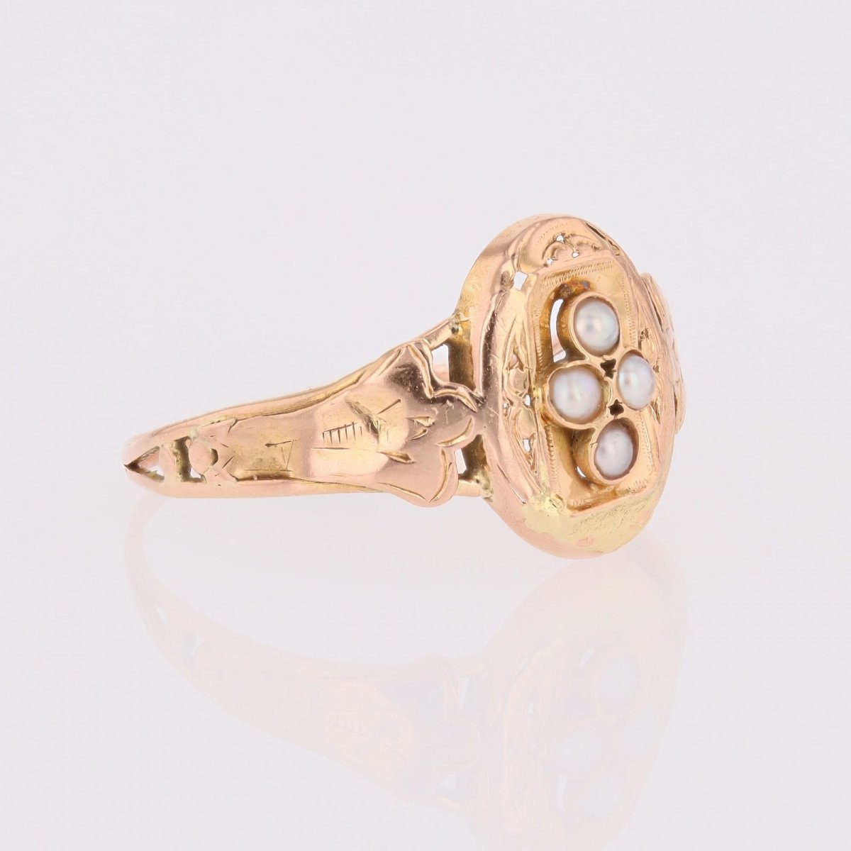 19th-century Fine Pearl Ring-photo-2