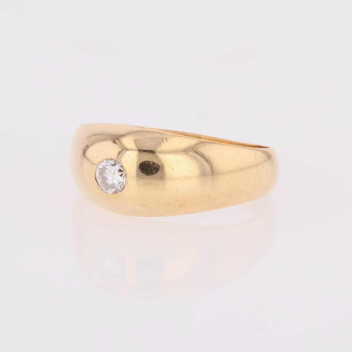 Bague jonc diamant or jaune-photo-1