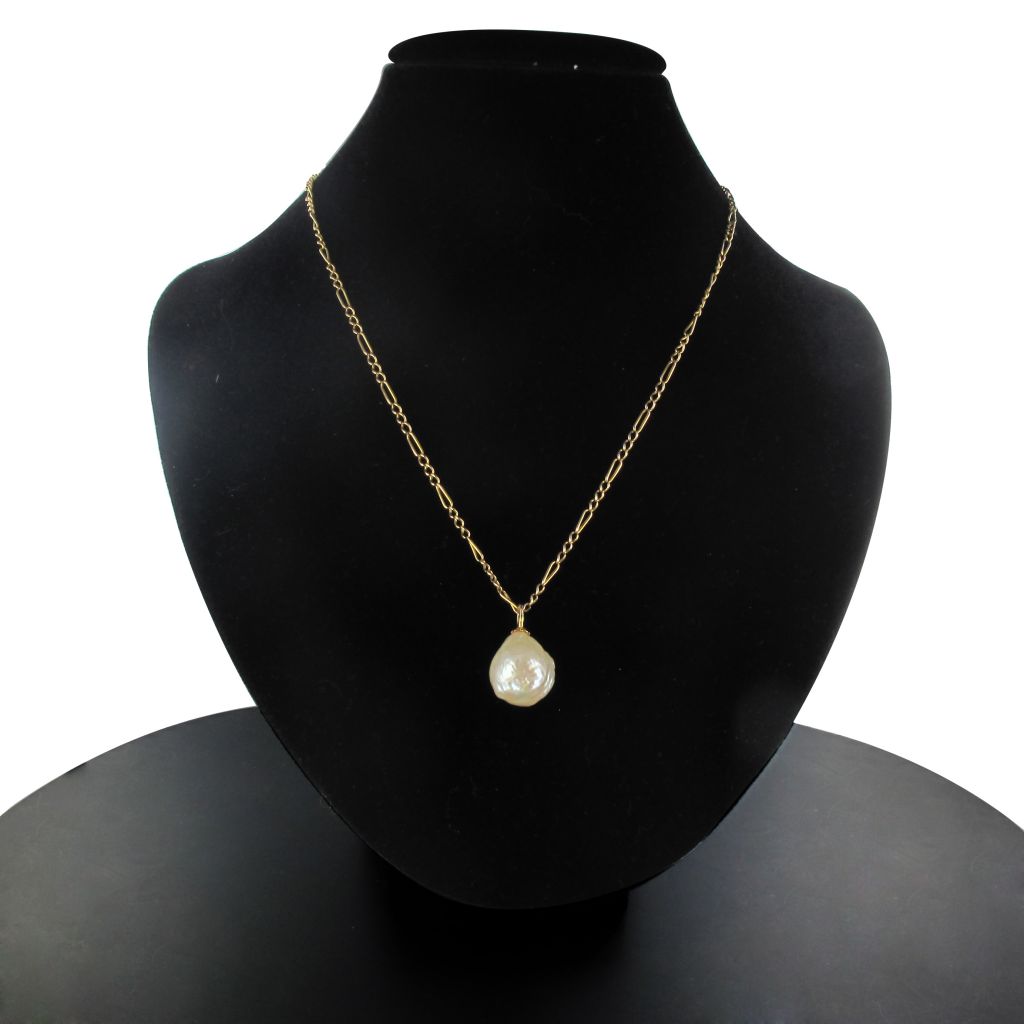 Pendentif Or Et Perle Soufflure-photo-3