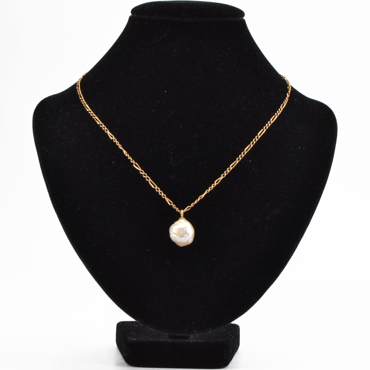 Pendentif Or Et Perle Soufflure-photo-4