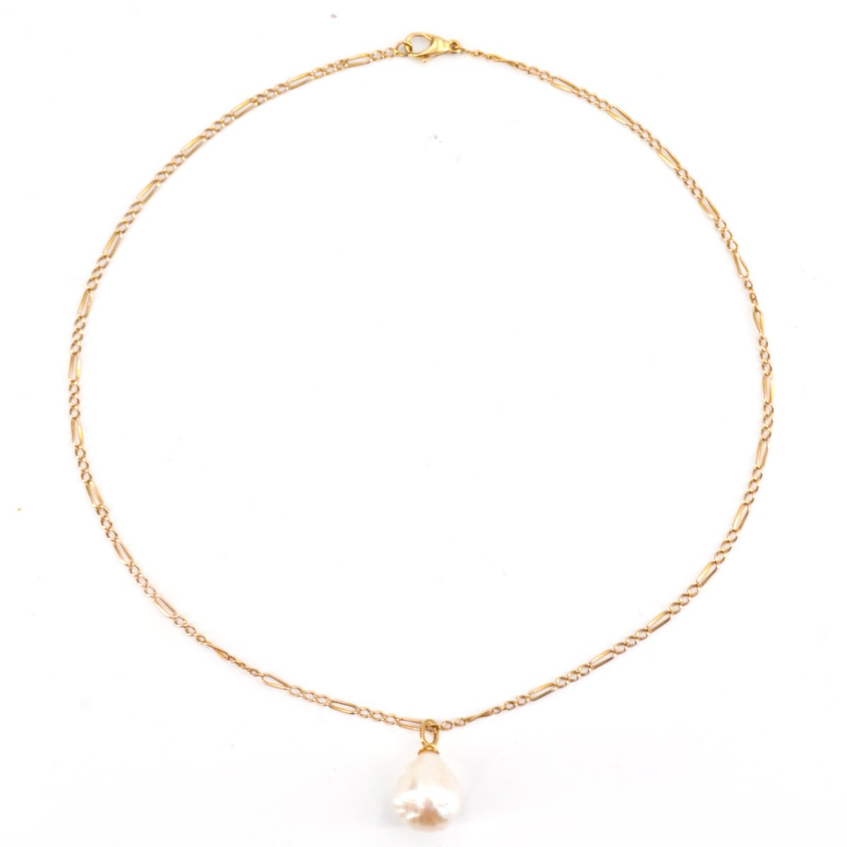 Pendentif Or Et Perle Soufflure-photo-3