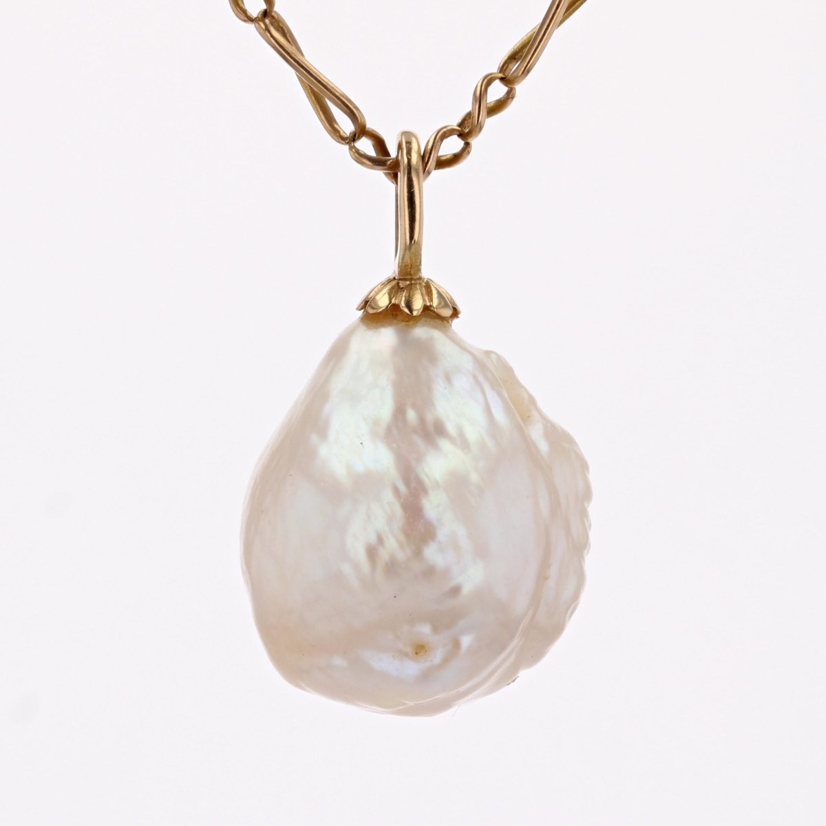 Pendentif Or Et Perle Soufflure-photo-6