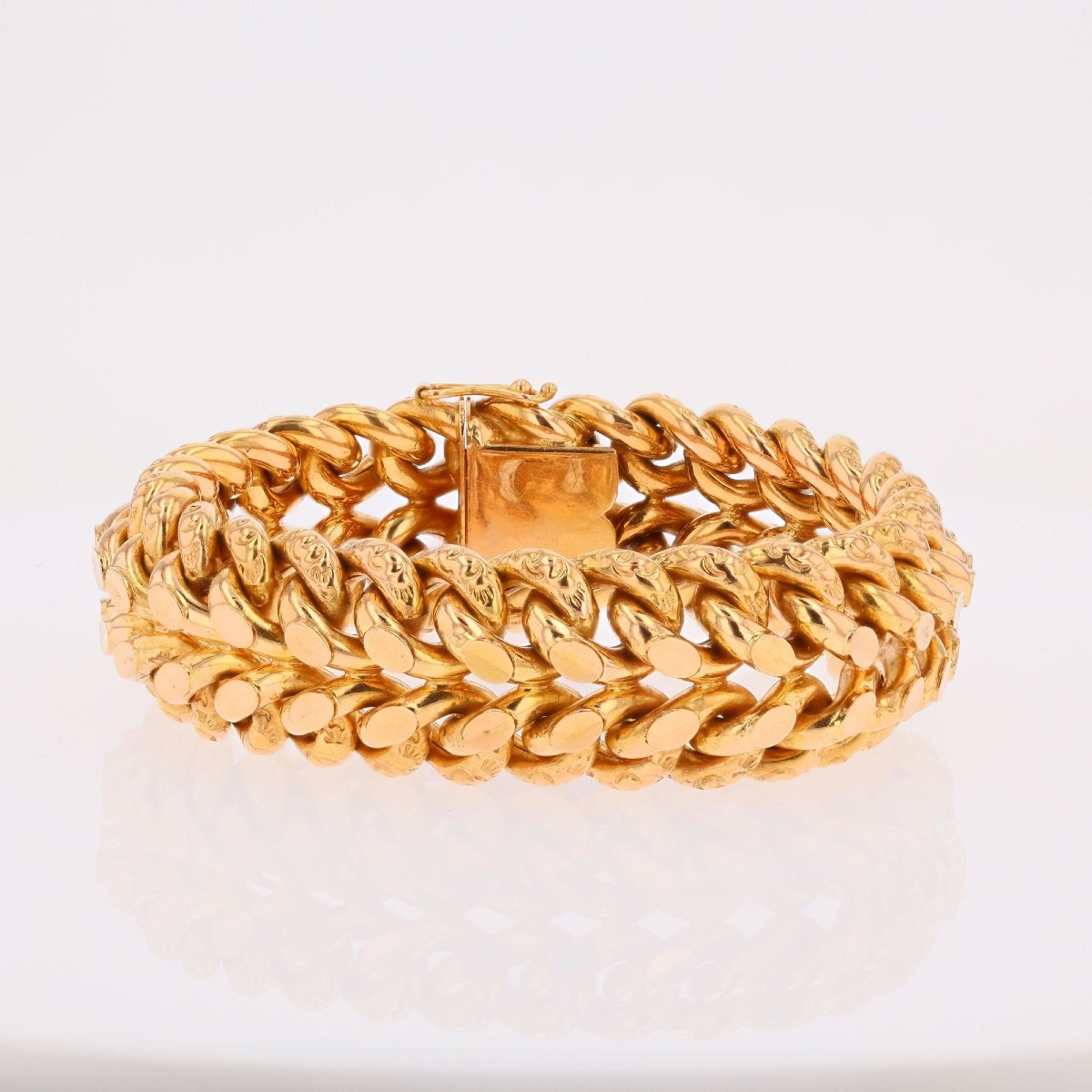 Vintage Rose Gold Cuff Bracelet-photo-3