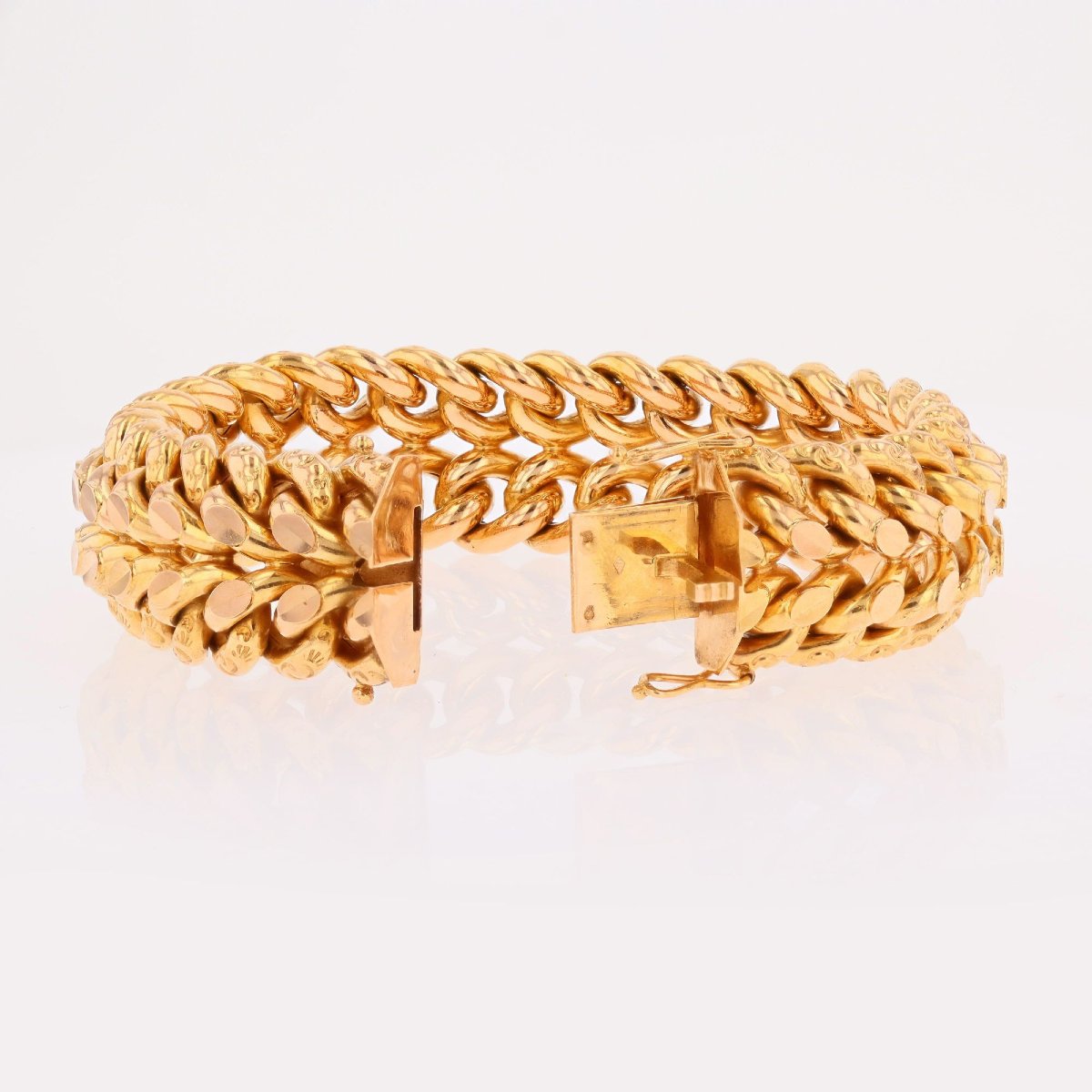 Vintage Rose Gold Cuff Bracelet-photo-2