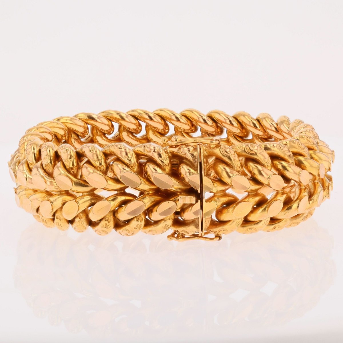 Vintage Rose Gold Cuff Bracelet-photo-4