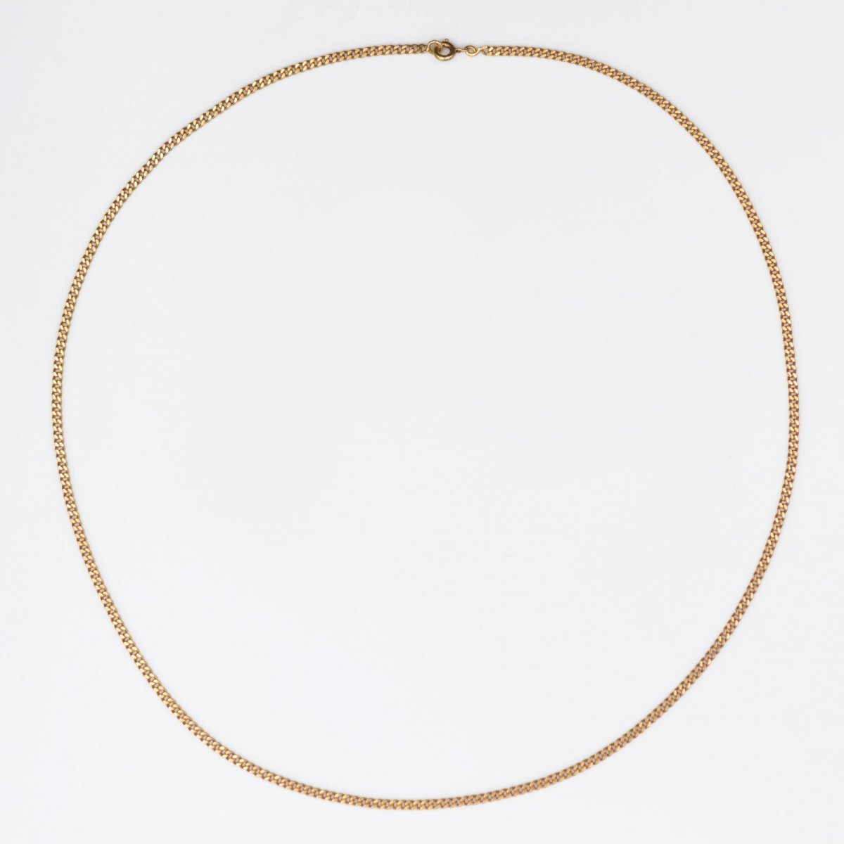 Gold File Link Curb Chain-photo-3
