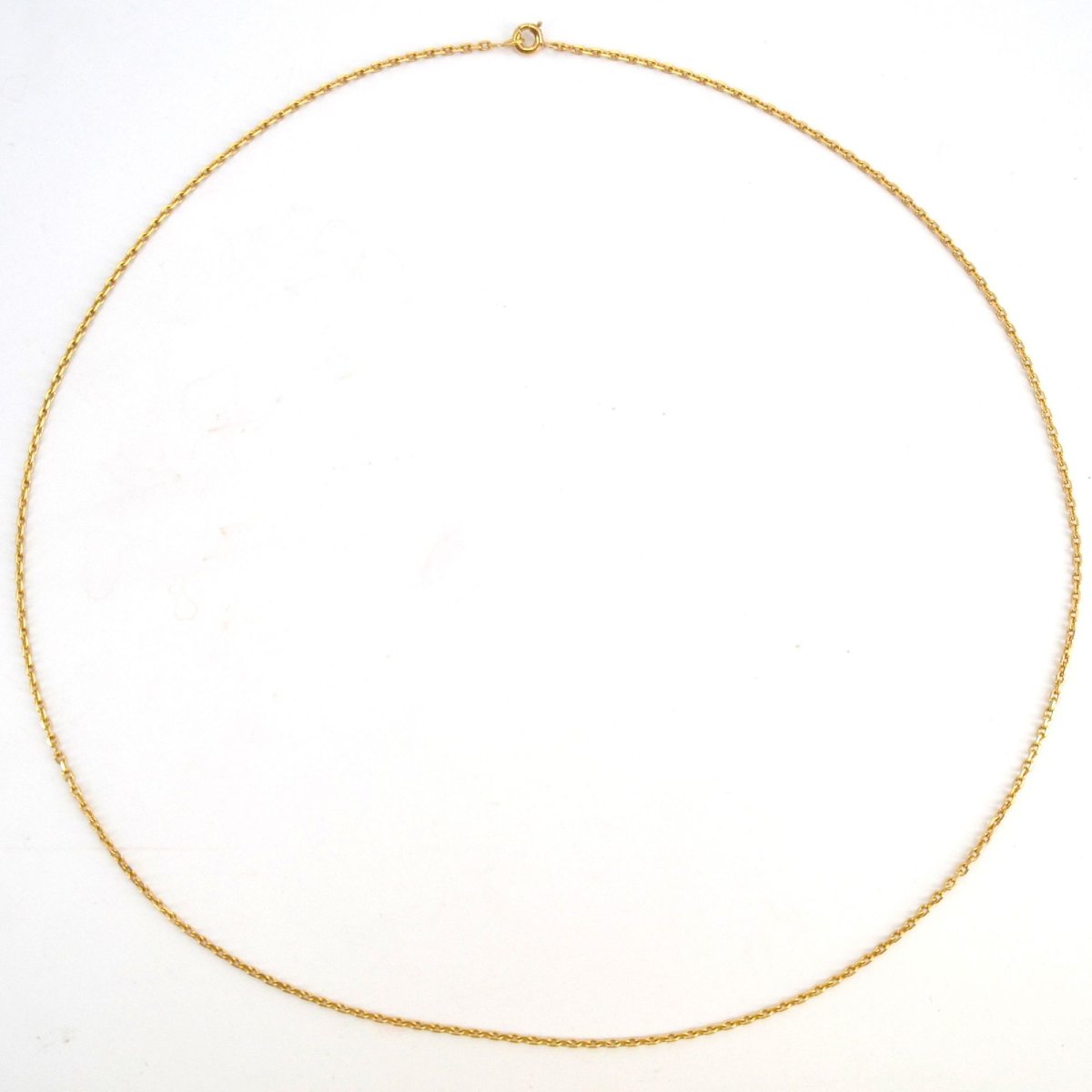Chaine maille forçat or jaune-photo-2