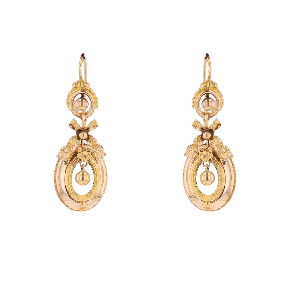 Pendants d'oreilles ancien en or