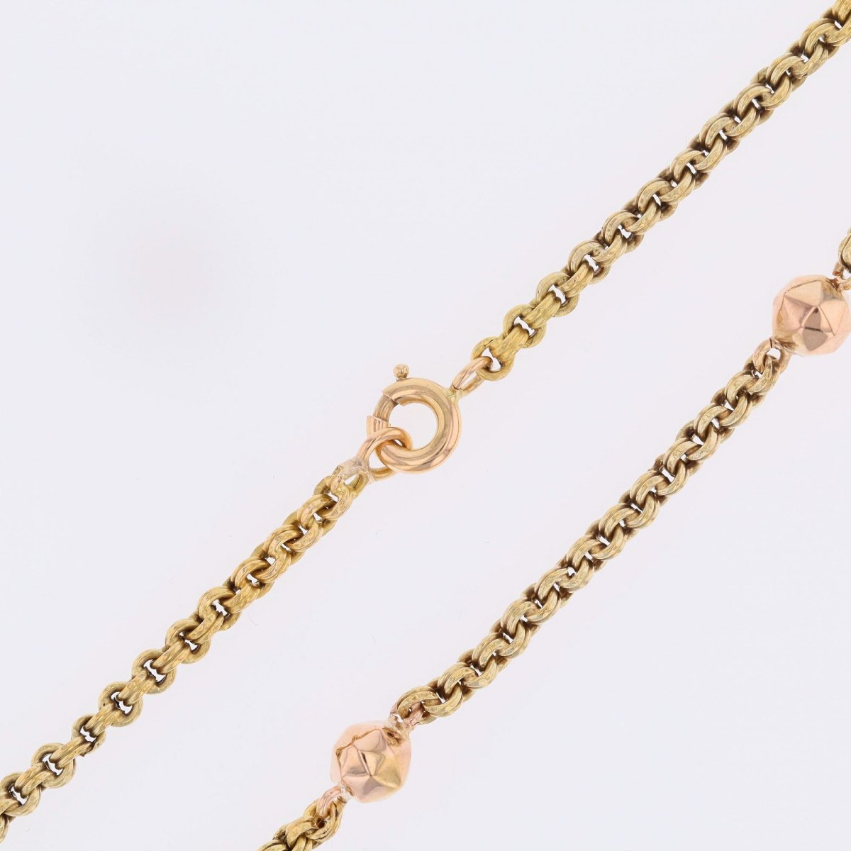 Bracelet ancien or jaune et or rose-photo-6
